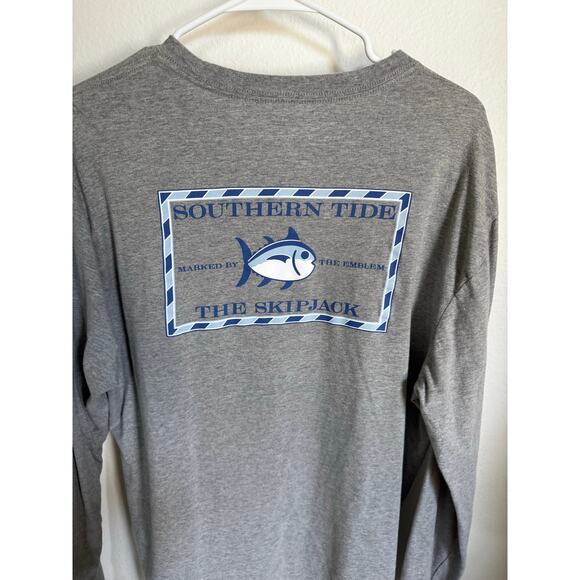 Southern Tide Long Sleeve T-Shirt Gray Size XL 100% Cotton - Picture 1 of 5
